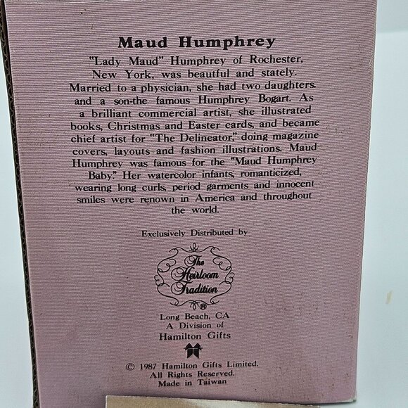 VTG semi Rare 1992 Hamilton Gifts Sunday Best Maud Humphrey Bogart Figurine Excl - Picture 7 of 8